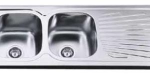 Double Sink With Single Drain Board