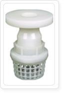 PP Foot Valve Flange End