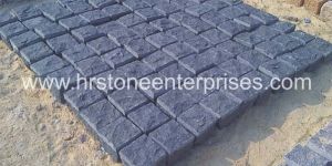 Cobblestones  Black Machine Cut