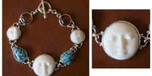 Silver Green Onyx Bracelet