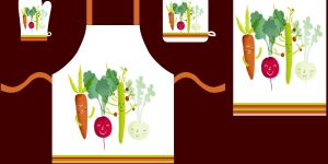 Apron, Glove, Pot Holder & Kitchen Towels