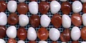 White & Carnelian Red Tumbled Mosiac Tiles