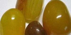Yellow Onyx Polished Pebble Stone