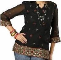 Printed Crepe Kurtis