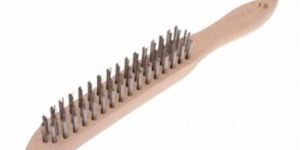 Wooden Metal Wire Brush with Handle