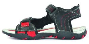 SDZ 102 Mens Black & Red Sandals