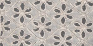 Aarya Ethnics Cotton Cambric Chicken Embroidered Bleach Fabric_DN-11