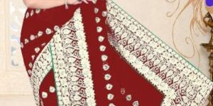 Aarya Ethnics Embroidered Georgette Sarees_DN-3002-B