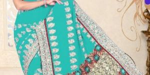 Aarya Ethnics Georgette Embroidered Sarees_DN-3004-A