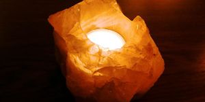 Rock Salt Candle Holders