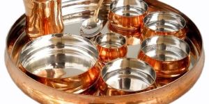 Copper Thali Set