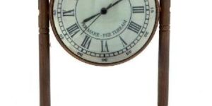Little India Antique Clock N Compass Pure Brass Handicraft