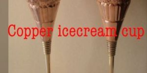 Copper Ice Cream Cup