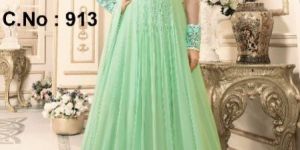 Designer Light Green Anarkali Suit
