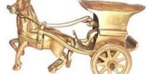 Brass Horse Cart