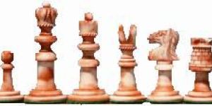 Camel Bone Painted Chess Pieces