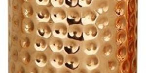 Copper Hammered Glass