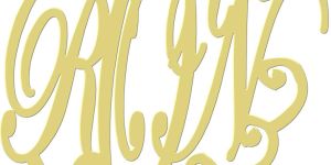 Orosilber Monogram Pendant