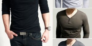 Mens V Neck T-Shirts