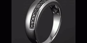Silver Gents CZ Rings