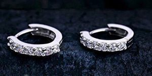 Silver Ladies CZ Bali Earrings