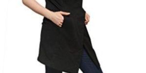 Smart Black Sleeveless Cape Coat