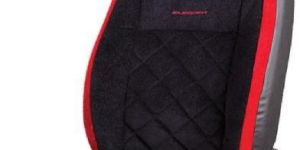 Denim Retro Velvet Fabric Seat Cover Black