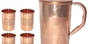 Copper Jug with Tumbler