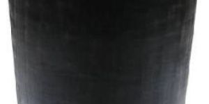 Black Mesh Cut Glass Vase