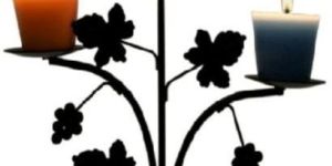 Grape Candle Stand with Candle