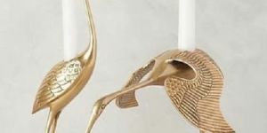 Metal Flamingo Sculptures