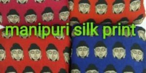 Manipuri Silk Print Fabric Roll