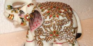 Marble Elephant Statues