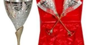 Silver Plated Wine Glasses
