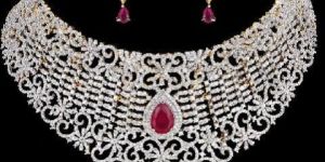 Cubic Zirconia American Diamond Necklace - 39