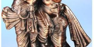 1955 Gun Metal Radha Krishna Statues