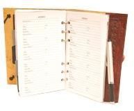 Leather Covered Telephone Diaries
