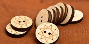 Wood Blank Buttons