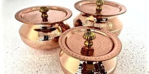 Copper Handi with Lid