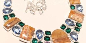 Multicolor Gemstone Beaded Necklace