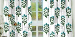 Pure Cotton Semi Transparent Curtains