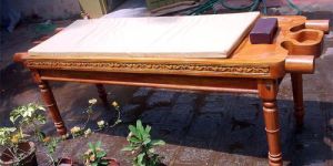 Wooden Dharapathi Droni with Rexin Bed