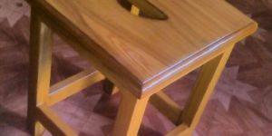 Wooden Head Massage Stool