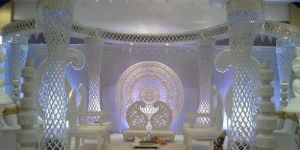 Modern Indian Wedding Fiber Mandap