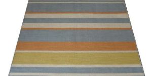 Wool Handloom Strip Durries