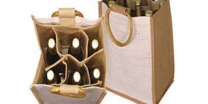Natural Colour Big Jute Wine Bag