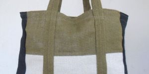 Two Colour Heavy Duty Jute Shopping Bag