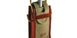 Two Colour Jute Wine Bag