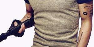 Mens Round Neck Button T-Shirts