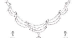Silver Necklace Set